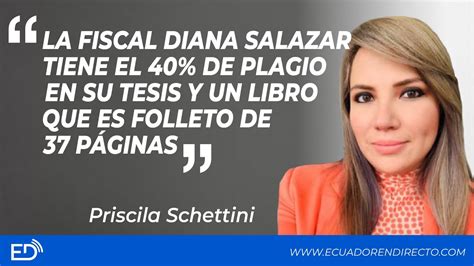 La FISCAL DIANA SALAZAR Tiene El 40 De PLAGIO En Su TESIS Y Un LIBRO