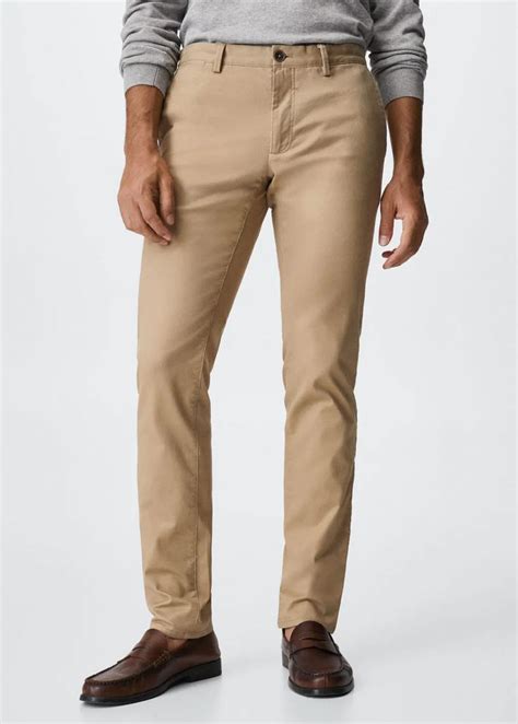 Slim Fit Serge Chino Trousers Men Mango Usa