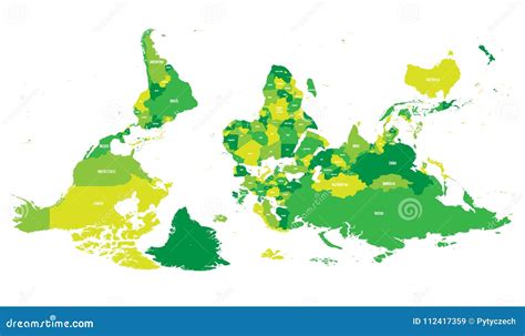 Compromiso Reclamaci N Tanque Mapa Del Mundo Invertido Fuera De Empujar