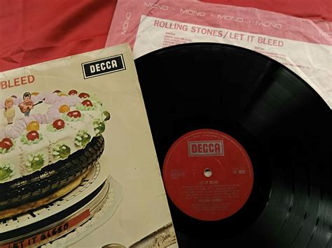 中古超希少なBOXED DECCAモノ盤 修正前のインナー付きMONO UKオリジナル LET IT BLEED THE