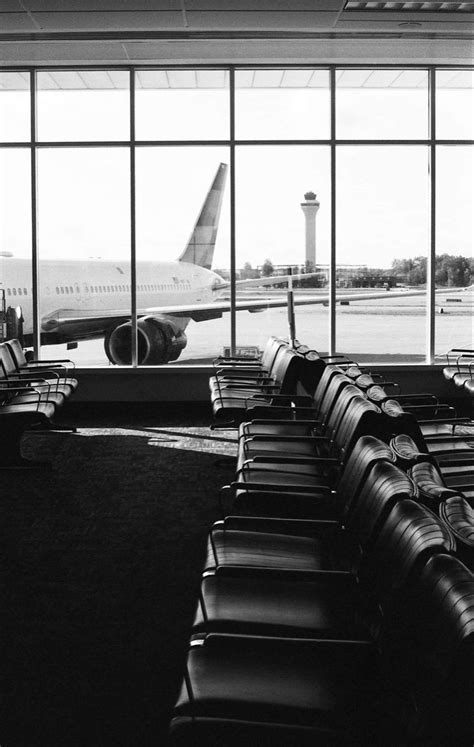 Airport Black And White Airport Aesthetic Gray Aesthetic Dark