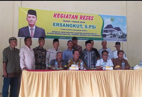 Reses Anggota Dprd Provinsi Sumsel Ersangkut Dapil Vi Disambut