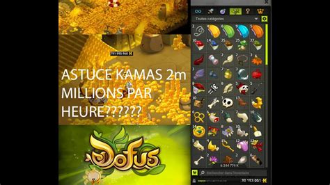 Astuce Kamas Dofus M Par Heure Accessible A Partir Niv Youtube