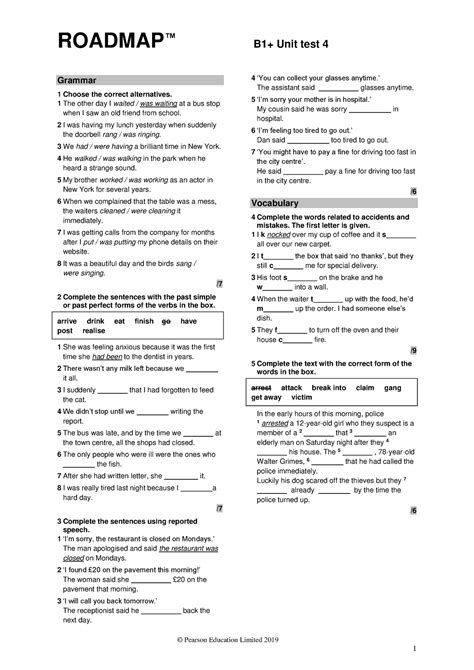 Roadmap B Unit Test Pdf Compress Roadmap B Unit Test