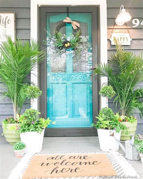 Front Door Planter Ideas Palm Trees Soul And Lane