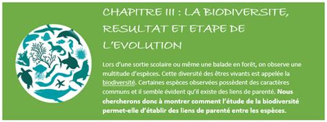 Chapitre 5 La Biodiversité Résultat Et étape De L évolution I