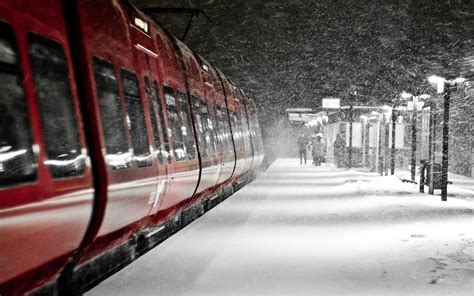 Bakgrundsbilder svartvit snö vinter fordon tåg tunnelbana