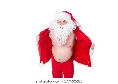 Naked Funny Santa Claus White Background Stock Photo 1774605323 Shutterstock