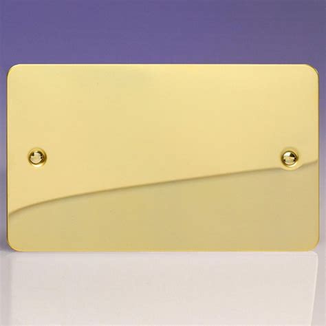 Varilight Ultraflat Polished Brass Gang Blank Plate Xfvdb Ukes