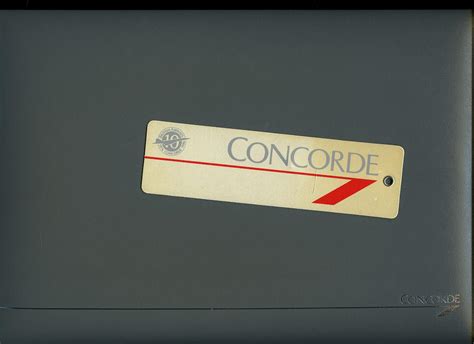 British Airways Vintage Concorde In Flight Memorabilia Ephemera