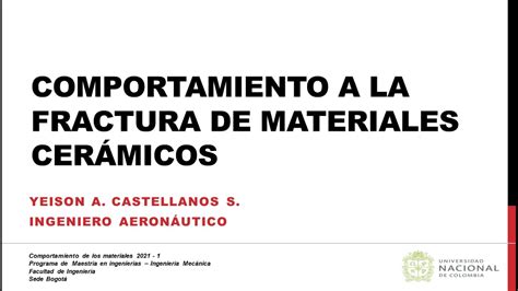 comportamiento a la fractura en materiales cerámicos YouTube