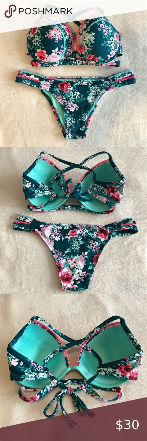 Shade Shore Floral Bikini 38DD And XL Set Floral Bikini Bikinis