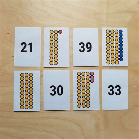 Montessori Juego De Memoria Matemática Abalorios Y Números Etsy