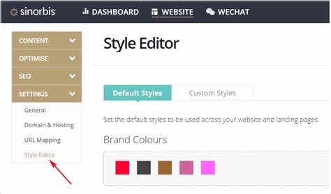 style editor sinorbis