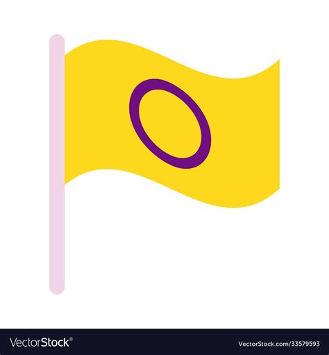 Intersex Flag Sexual Orientation Multy Style Vector Image