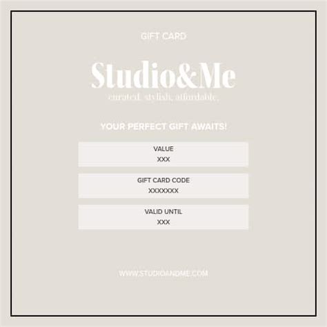 Gift Card - Studio&Me