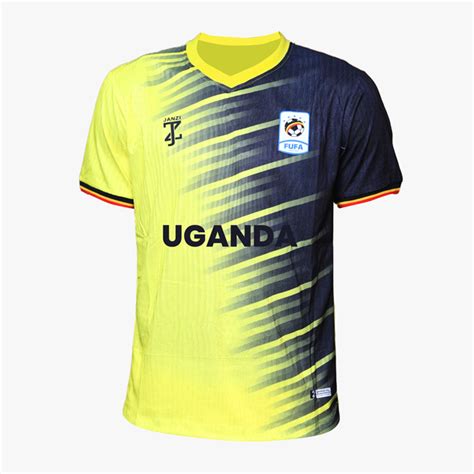 Uganda Cranes Yellow Shirt Branded FUFA Federation Of Uganda