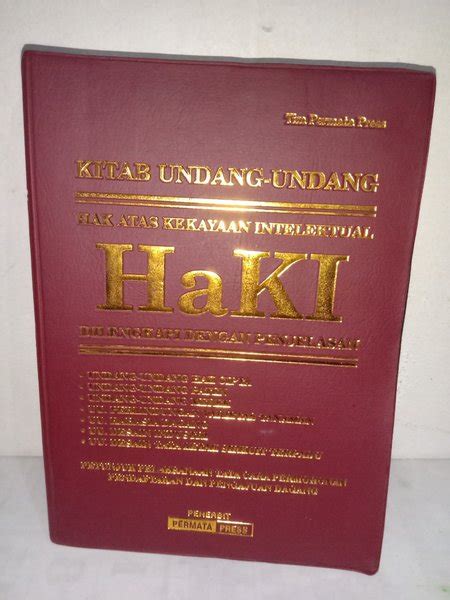 Jual Buku Original Kitab Undangan Undang Hak Atas Kekayaan Intelektual