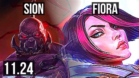 Sion Vs Fiora Top Defeat Rank 3 Sion 3 2m Mastery 6 Solo Kills