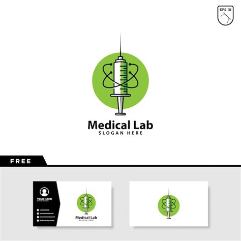 Premium Vector | Medical laboratory logo