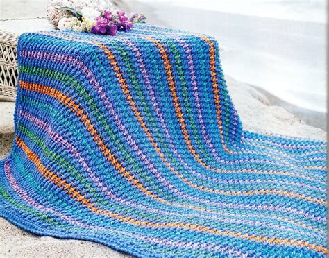 Stripes Afghan Crochet Pattern Rows of Stripes Afghan Crochet | Etsy