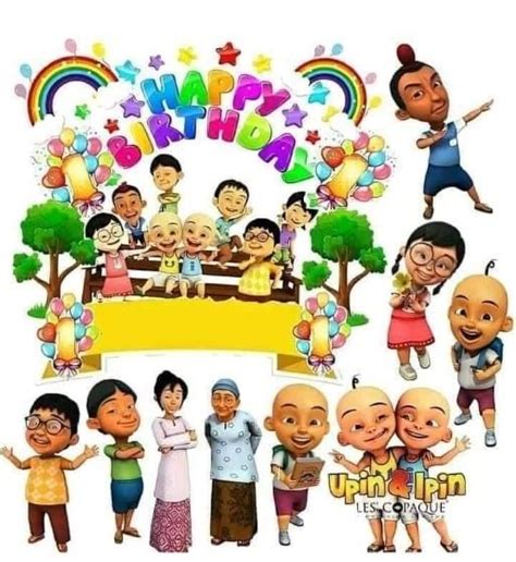 Pin Oleh Rivana Francis Di Upin Ipin Tema Ulang Tahun Anak Ulang