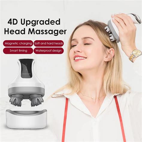 Cheap Electric Wireless Head Massager Device Waterproof Scalp Shoulder