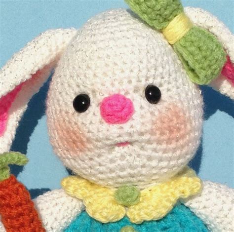 Pdf Crochet Pattern MISS BUNNY two Versions of Face english - Etsy