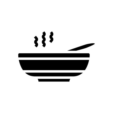 Hot Soup Glyph Icon Vector Illustration 26820394 Vector Art At Vecteezy