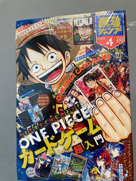 Saikyo Jump April 2023 One Piece Mini Cards Plus Playmat Union Arena