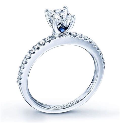 Simple Sapphire And Diamond Vera Wang Engagement Ring Vera Wang