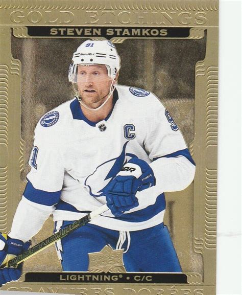 20222023 Hockey Card Tim Hortons Steven Stamkos Gold Etchings G 10 Ebay