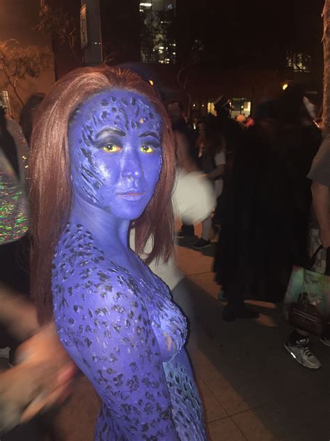 Mystique Costume Face Paint Carnival Halloween Face Makeup Costumes