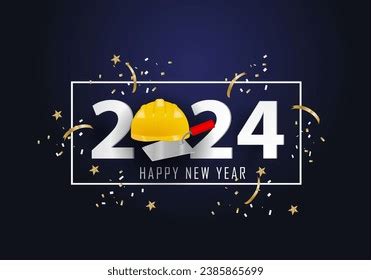 Happy New Year B Helmet Stock Illustration