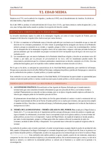 HISTORIA DEL DERECHO Tema 2 Pdf