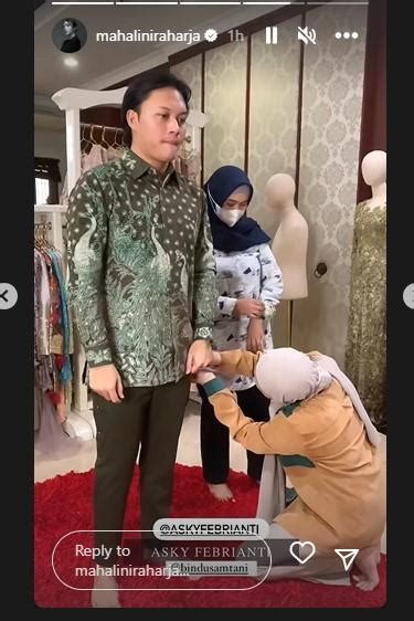 Momen Mahalini Fitting Baju Lamaran Bareng Rizky Febian Terungkap