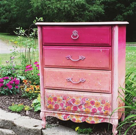 Ombre Floral Chest Of Drawers Width Inches Height Inches