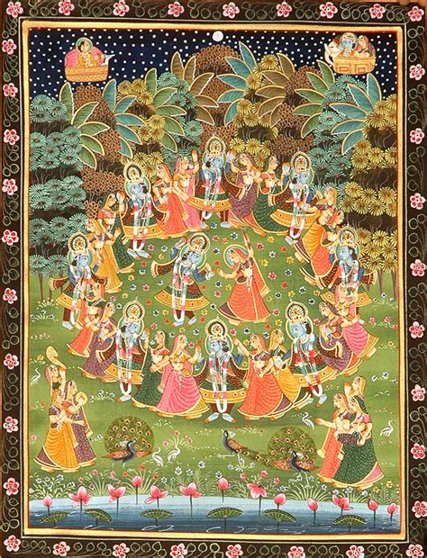 Rasa Mandala A Divine Circular Dance Of Krishna And Gopis Exotic