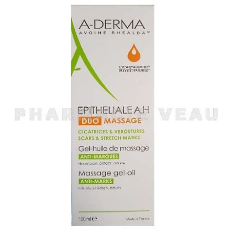 Aderma Epitheliale A H Duo Gel Huile Massage Pharmacie Veau