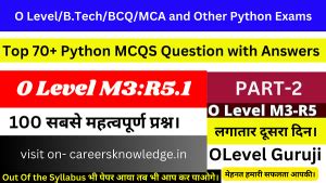 O Level Python Mcq With Answers O Level