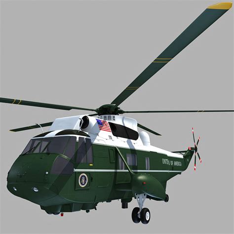 3D Marine One Sea King Helicopter Model – 3D Horse