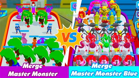 Merge Master Blue Monster Vs Merge Master Monster Battle Android