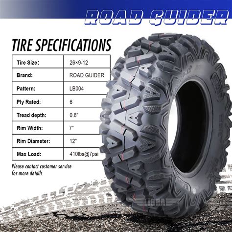 Atv Utv One New Atv Utv Tire X X X Pr Trail Tires