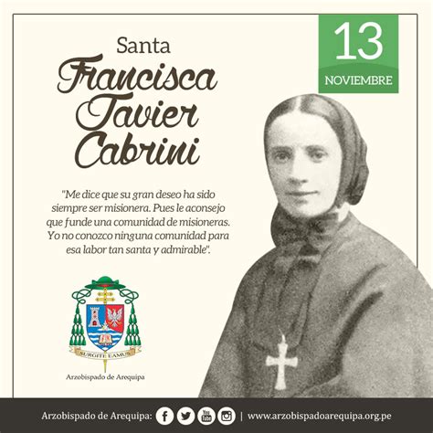 13 Santa Francisca Javier Cabrini