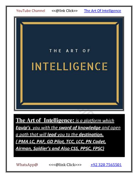 Solution Guidelines For Issb Art Of Intelligence Studypool