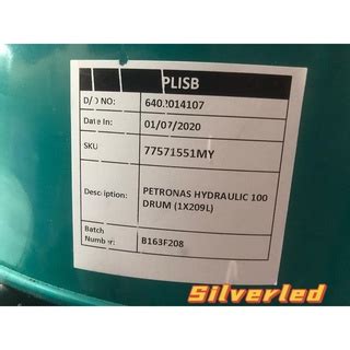 PETRONAS HYDRAULIC 100 DRUM 209L 100 Original Shopee Malaysia