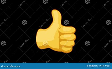 Thumbs Up Animation stock footage. Video of symbol, love - 286261312