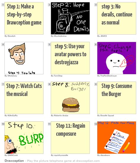 Step 1 Make A Step By Step Drawception Game Drawception