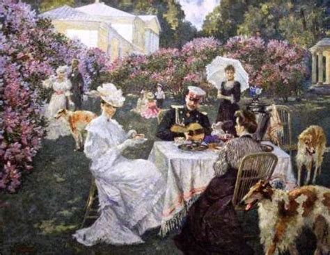 Maher Art Gallery Vladimir Pervuninsky Lilac Gardening Romantic