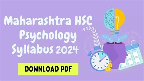 Maharashtra Board Hsc Psychology Syllabus 2024 Class 12 Psychology